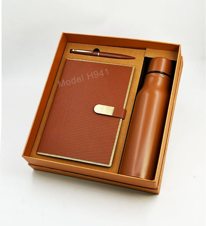 Elite Trio Gift Set (Diary, Pen & Bottle)