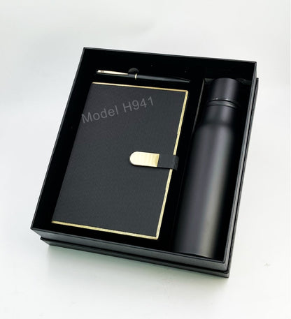 Elite Trio Gift Set (Diary, Pen & Bottle)