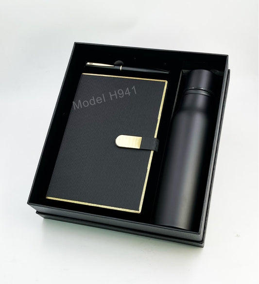 Elite Trio Gift Set (Diary, Pen & Bottle)