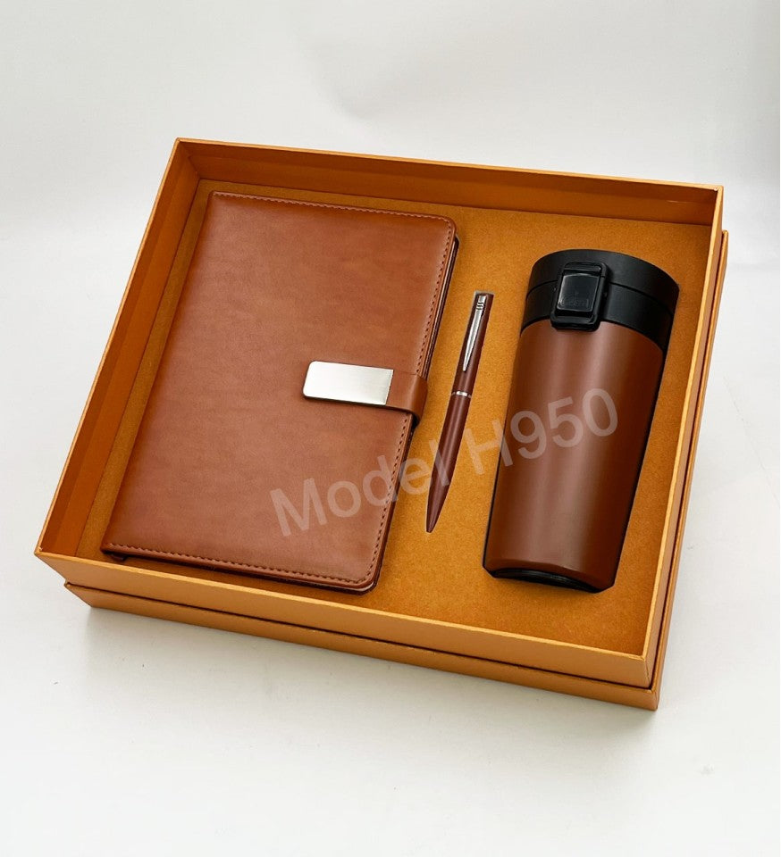 3 in 1 Premium Gift Set Notebook Diary, Vacuum Mug And Metal Ball Pen