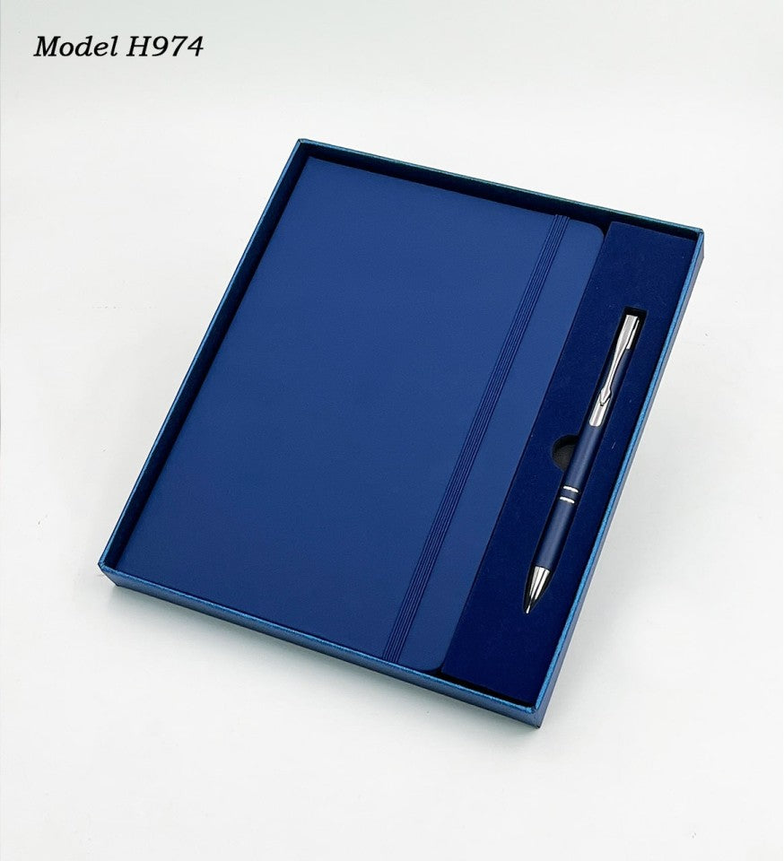 2-in-1 Executive Gift Set – A5 Notebook Diary, Metal Ball Pen