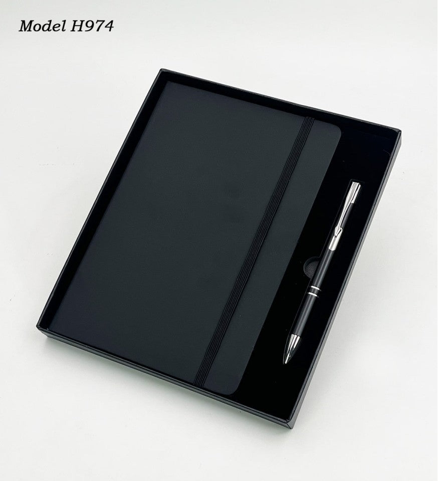 2-in-1 Executive Gift Set – A5 Notebook Diary, Metal Ball Pen