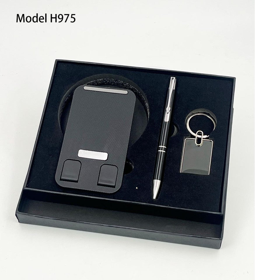 Desk Buddy Gift Set – Pen, Stand & Keyring Essentials