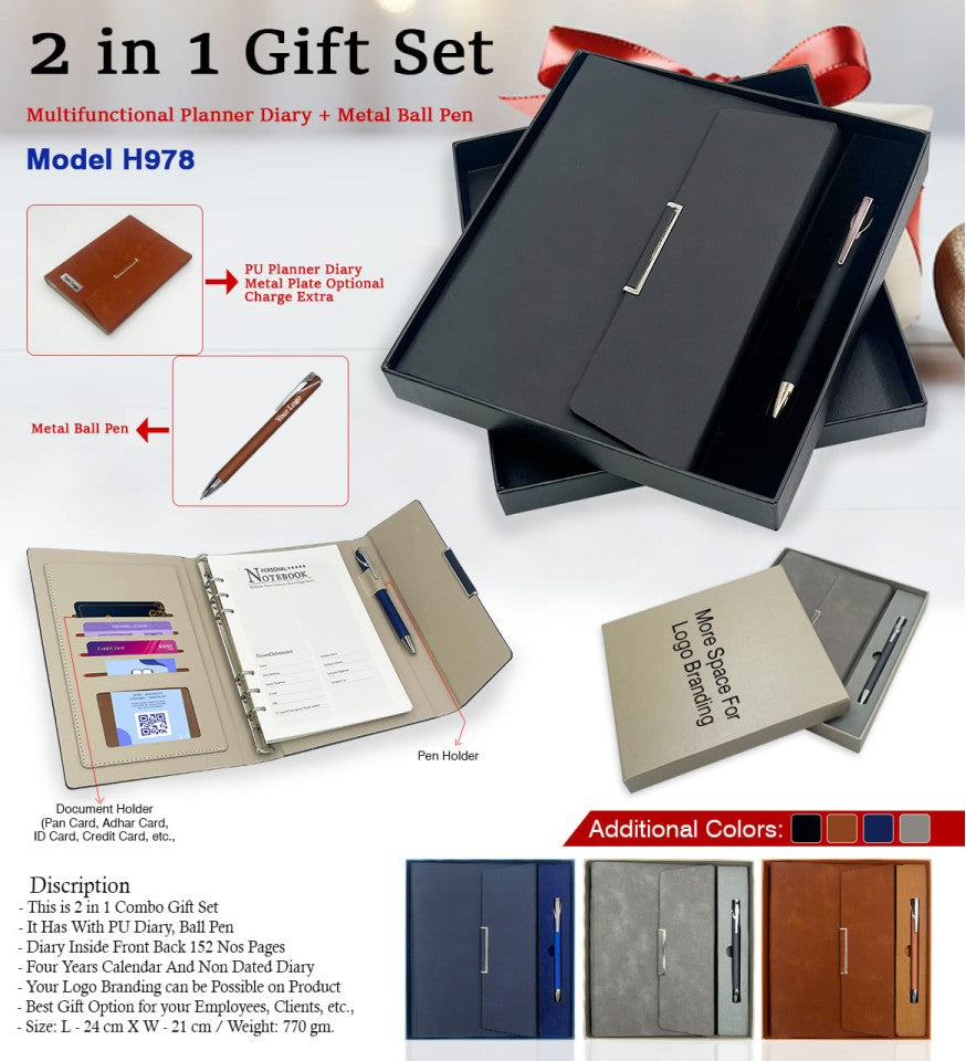 Executive 2-in-1 Planner Gift Set
