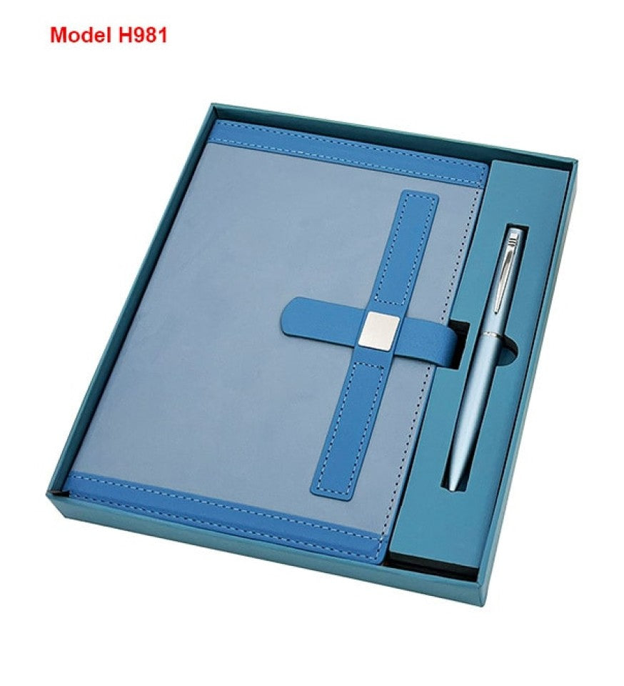 2 in 1 Gift Set – A5 Notebook Diary Metal Ball Pen