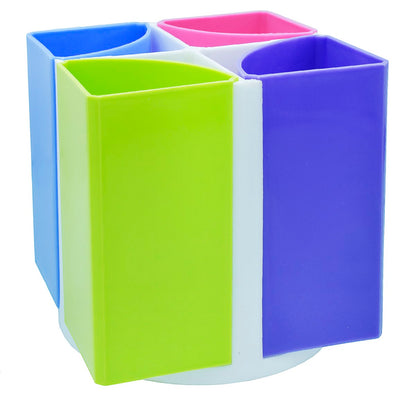 Rotating Multi-Color Modular Desk Organizer