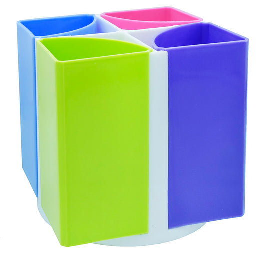 Rotating Multi-Color Modular Desk Organizer