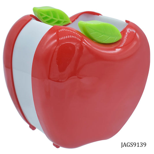 Apple Shaped Plastic Pen Holder – Cute Desk Organizer with Leaf Design