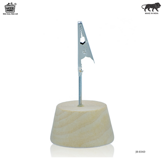 Wooden Memo Clip Holder