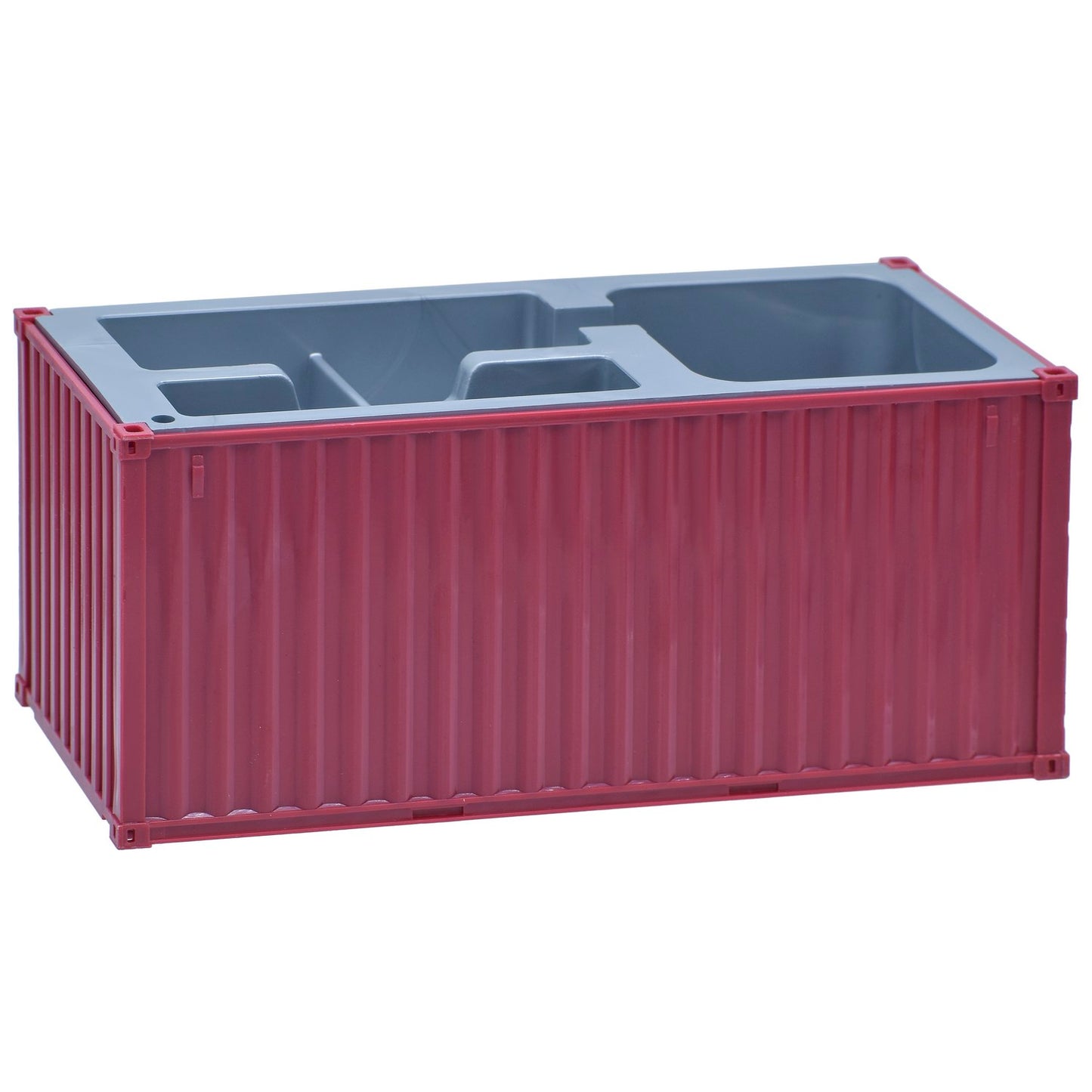 Shipping Container Style Multi-Compartment Pen Holder