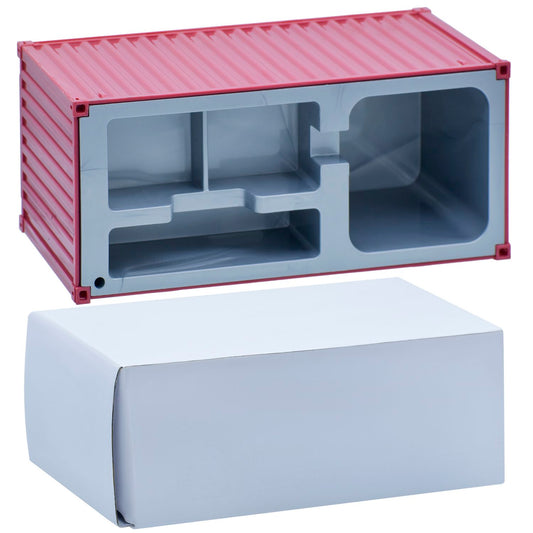 Shipping Container Style Multi-Compartment Pen Holder