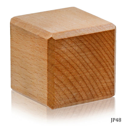 Solid Wooden Cube – Natural Finish