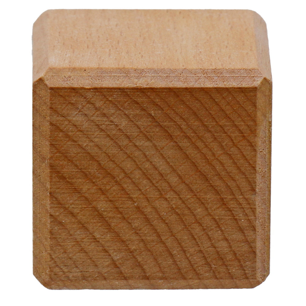 Solid Wooden Cube – Natural Finish
