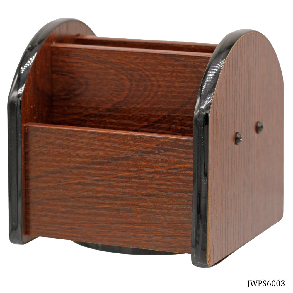 Wooden Rotating Pen Stand