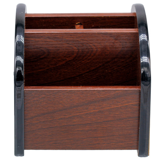 Wooden Rotating Pen Stand