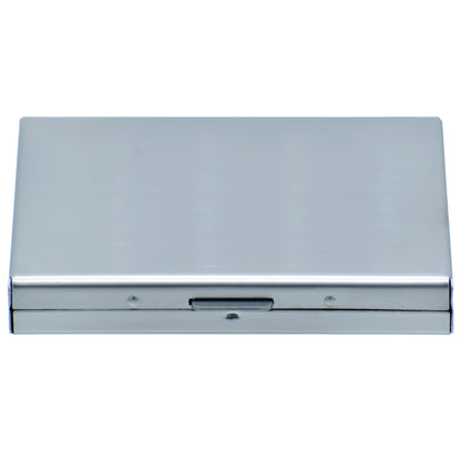 Sleek Silver Metal Accordion Card Holder