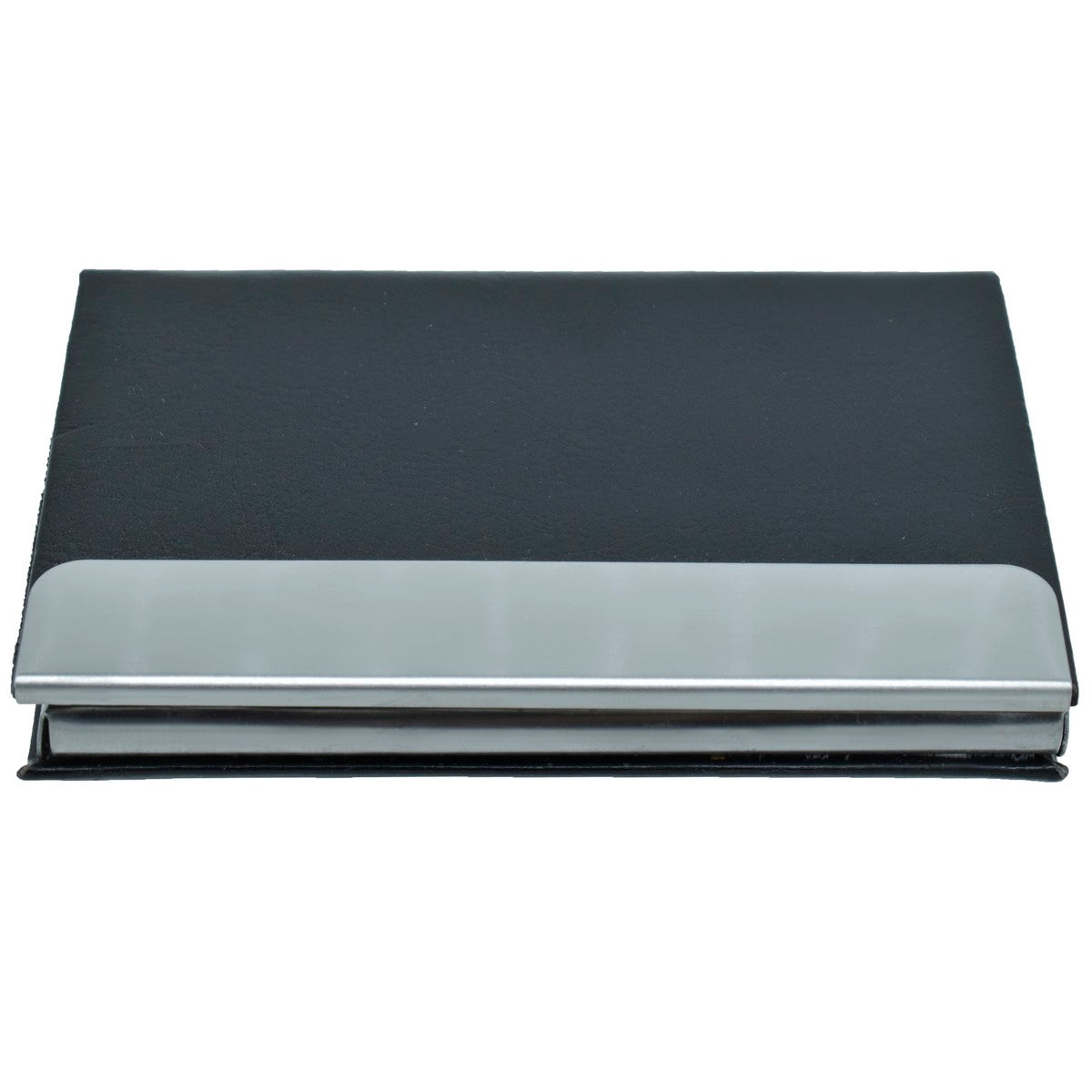 Classic Black PU Leather Business Card Holder