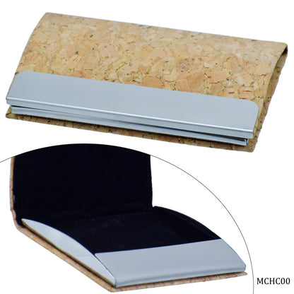 Eco Cork & Metal Business Card Holder