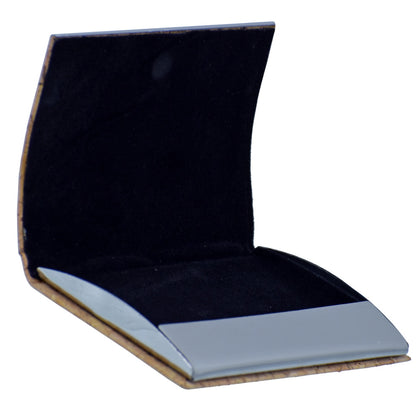 Eco Cork & Metal Business Card Holder