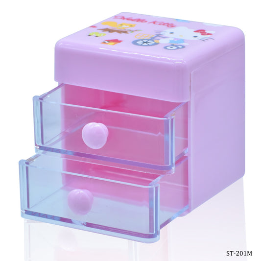 Sanrio Character 2-Layer Mini Drawer Storage Box
