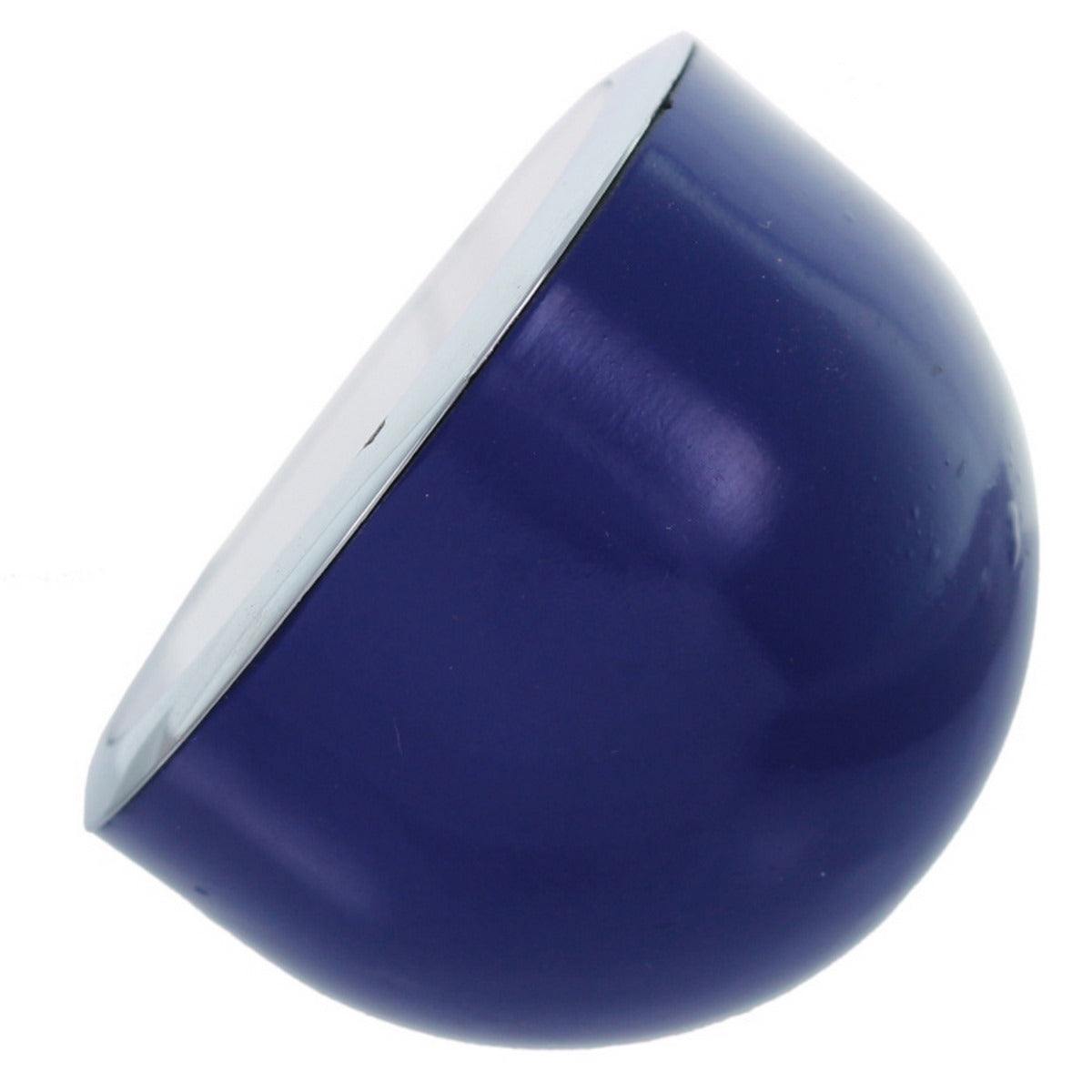 Blue Finish Mini Desk Clock with Chrome Trim