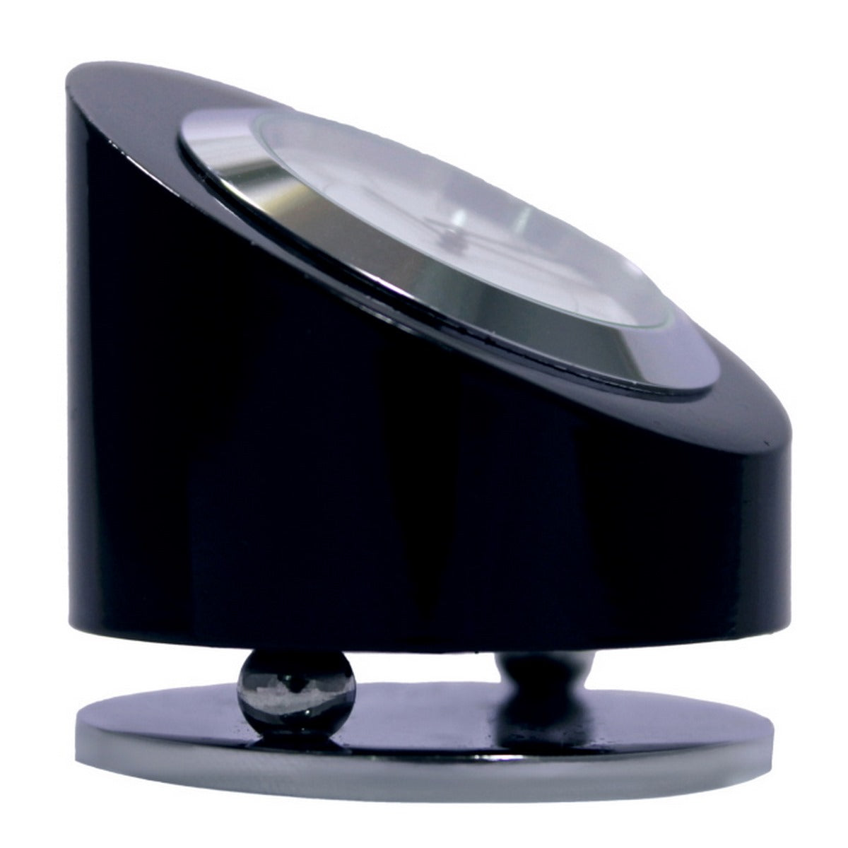 Wood Heart Black Rotating Desk Clock