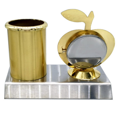 Wood Heart Apple Clock & Pen Holder