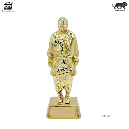 Wood Heart Sardar Vallabhbhai Patel Miniature Figurine