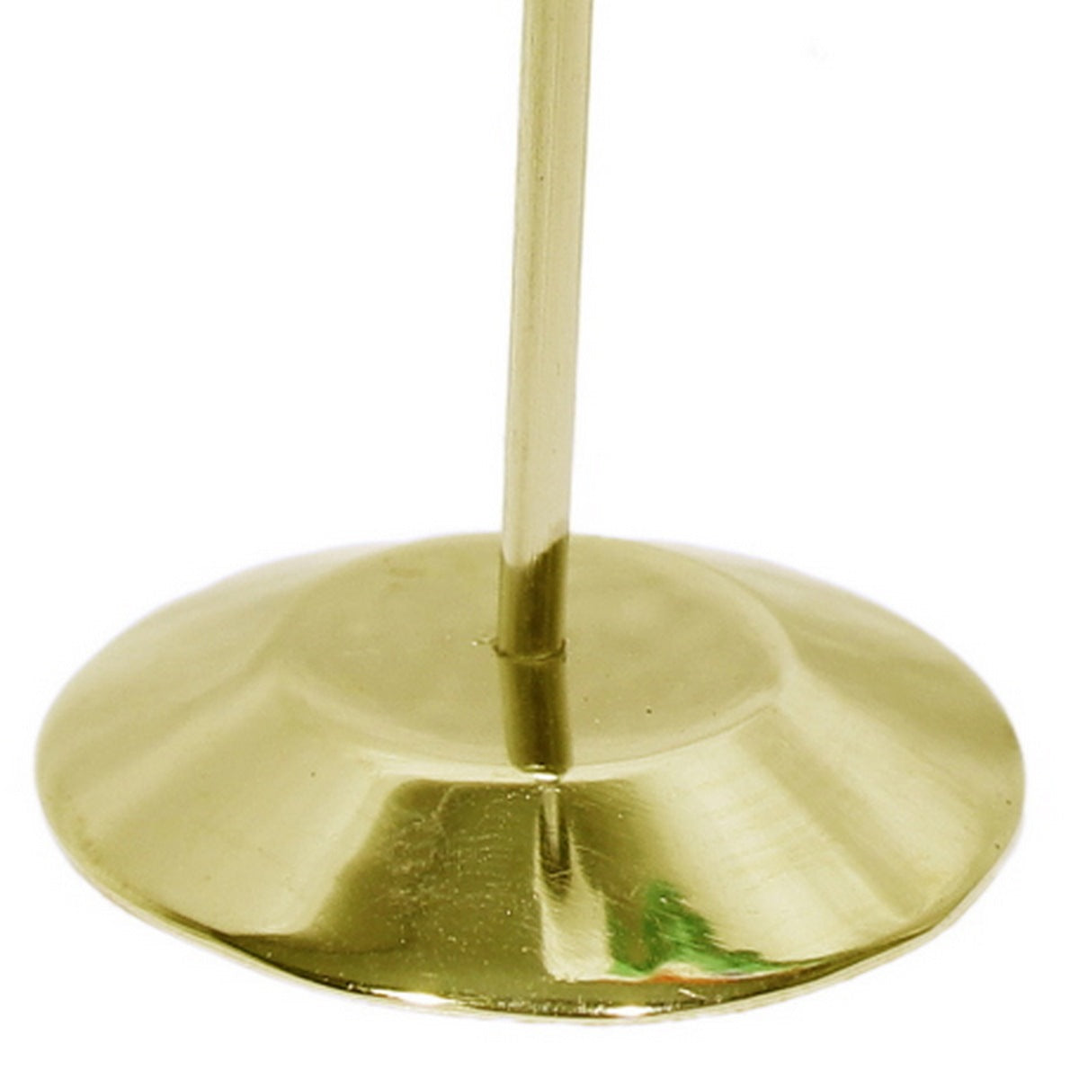 Indian National Table Flag with Classic Flared Brass Stand