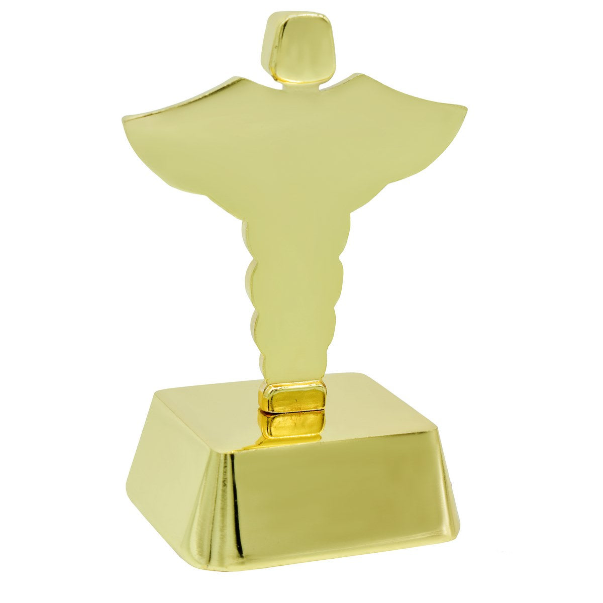 Wood Heart Caduceus Doctor's Symbol Desk Showpiece