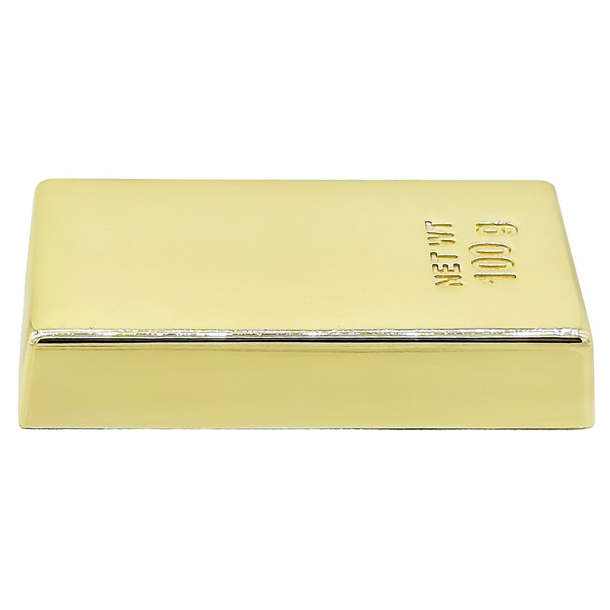 Wood Heart Gold Bar Paperweight/Showpiece