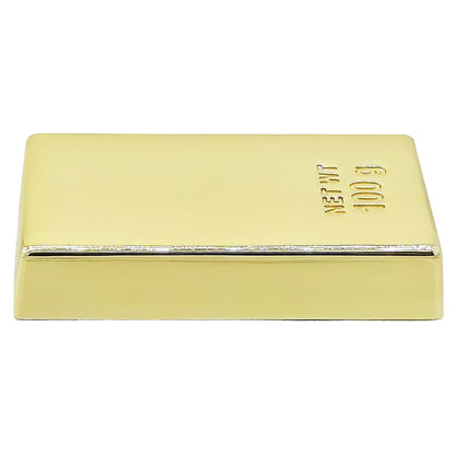 Wood Heart Gold Bar Paperweight/Showpiece