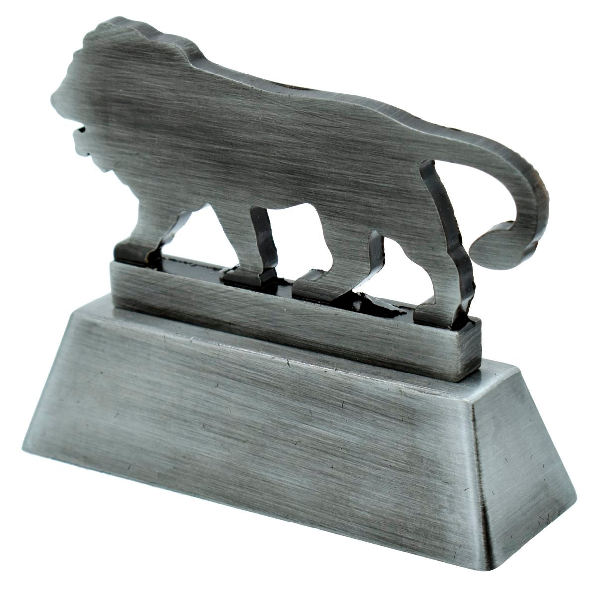 Wood Heart "Make in India" Lion Desktop Showpiece