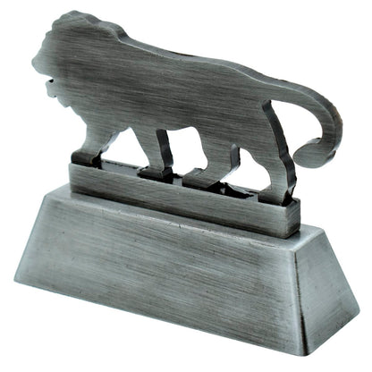 Wood Heart "Make in India" Lion Desktop Showpiece