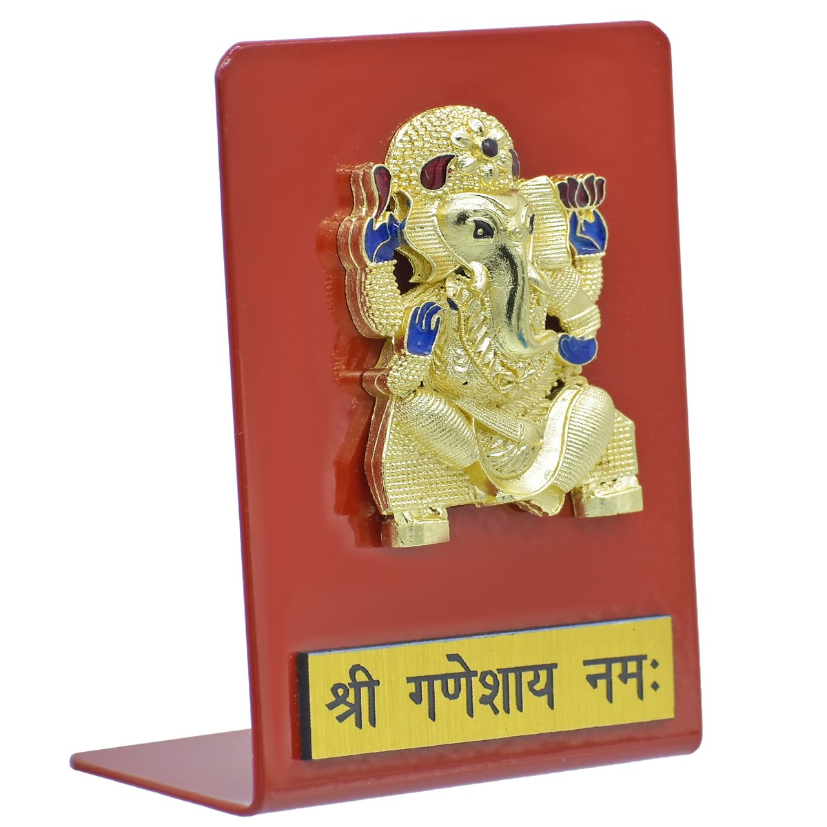 Wood Heart Ganesha Decorative Stand