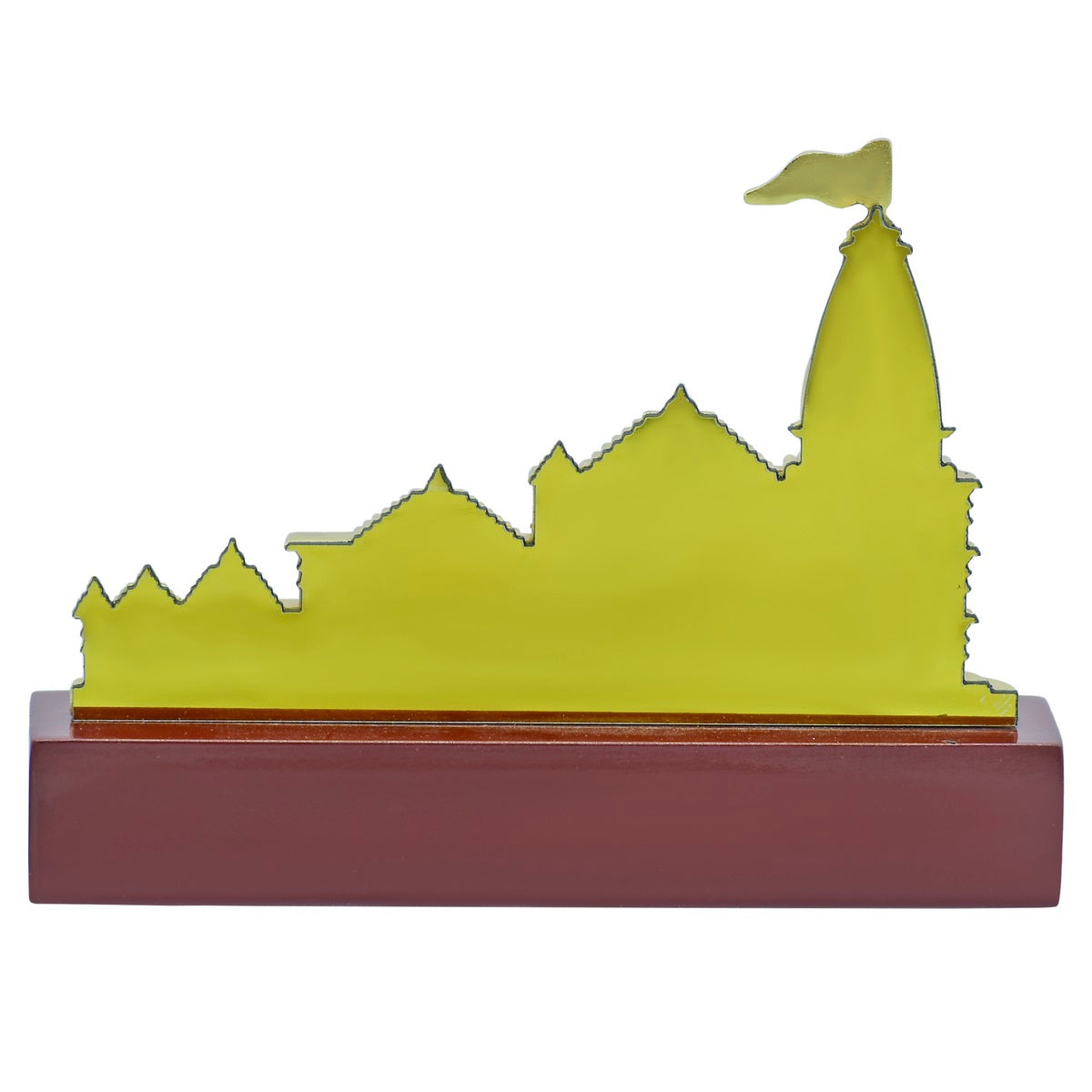 Golden Shri Ram Mandir Ayodhya Miniature Showpiece