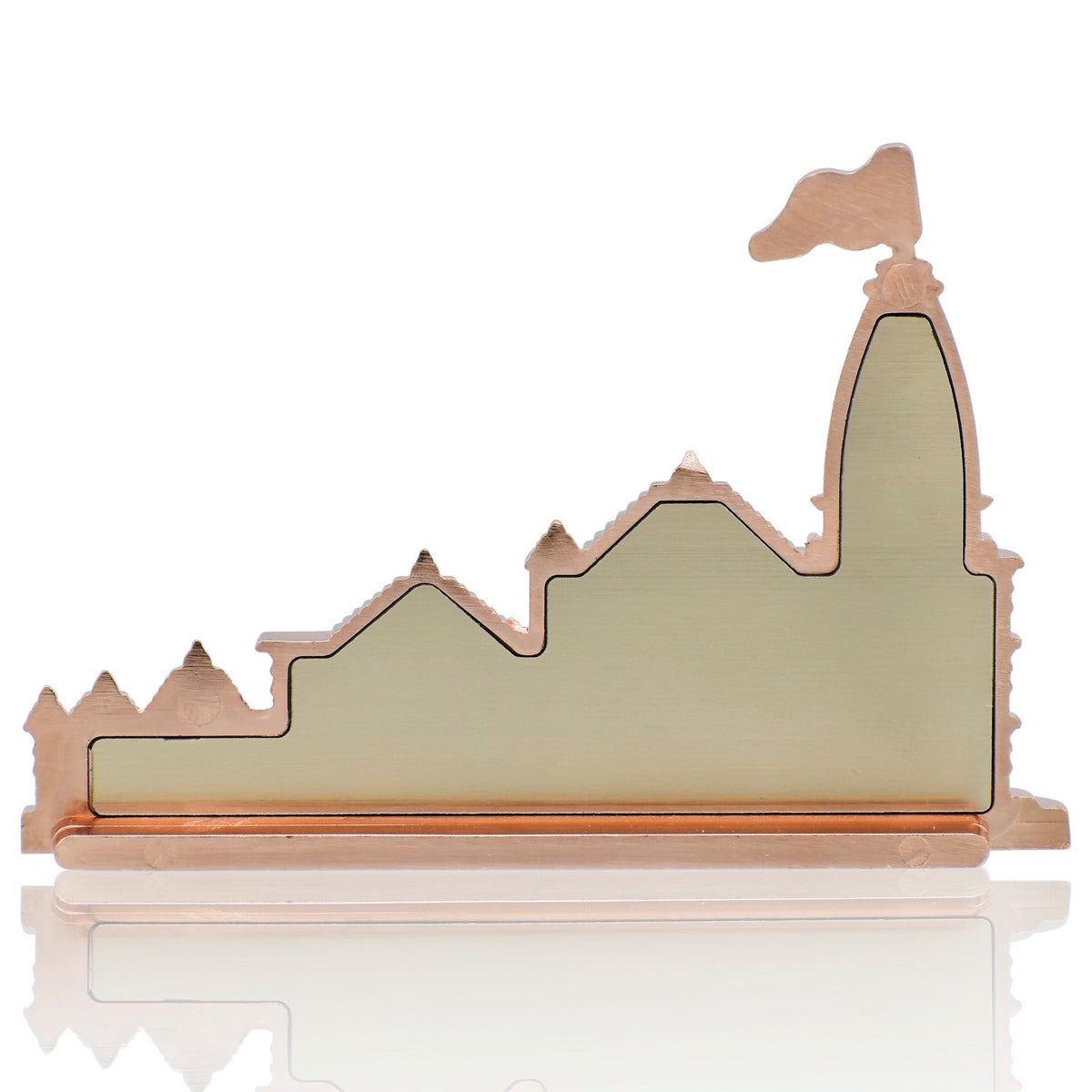 Shri Ram Mandir Ayodhya Rose Gold Replica Showpiece