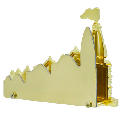 Gold-Plated Ram Mandir Replica Showpiece