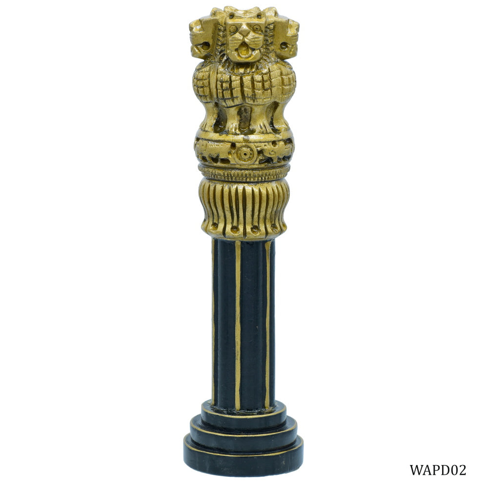 Wood Heart Ashoka Pillar with Slim Column Base