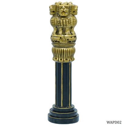 Wood Heart Ashoka Pillar with Slim Column Base