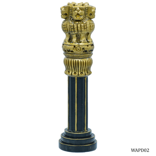 Wood Heart Ashoka Pillar with Slim Column Base