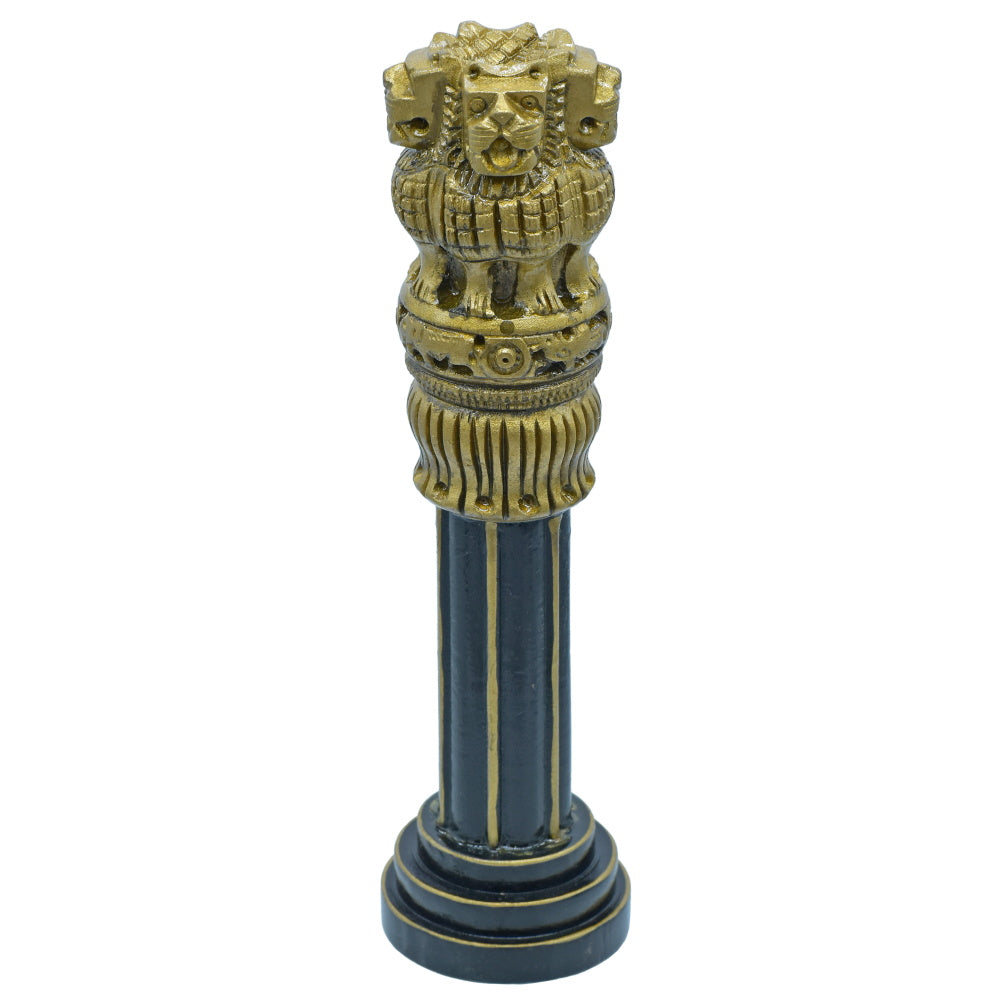 Wood Heart Ashoka Pillar with Slim Column Base