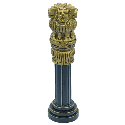 Wood Heart Ashoka Pillar with Slim Column Base