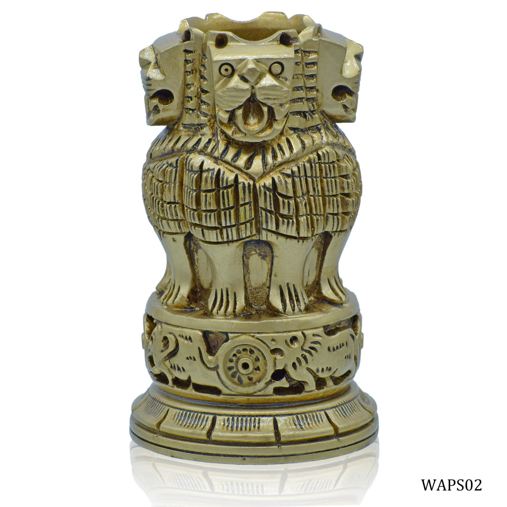 Classic Ashoka Pillar Lion Pen Stand