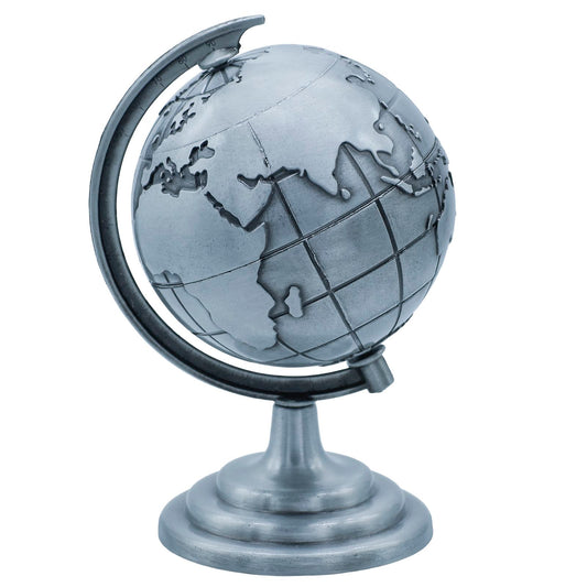 Miniature Metal World Globe – Desk & Shelf Décor