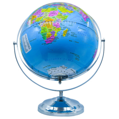 Premium World Globe with Chrome Stand – Educational & Decorative