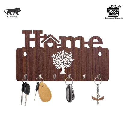 TreeHome Wooden Wall Key Holder