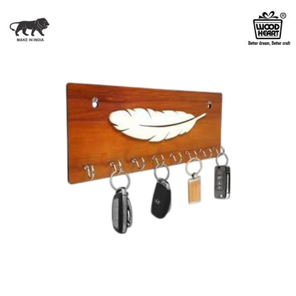 FeatherTouch Wooden Key Holder