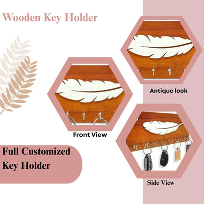FeatherTouch Wooden Key Holder