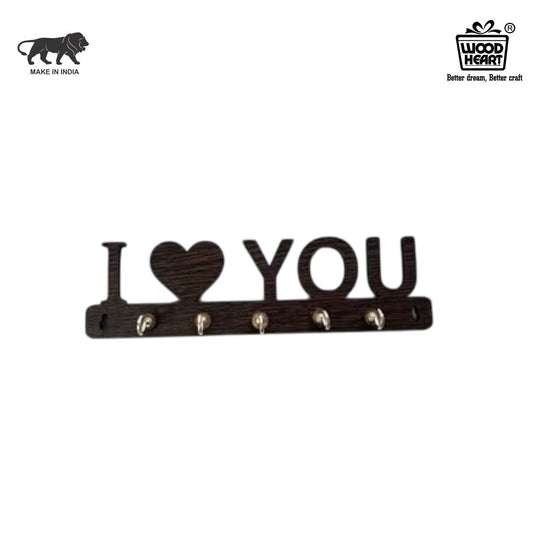 LoveLine "I 🖤 YOU" Wooden Key Holder